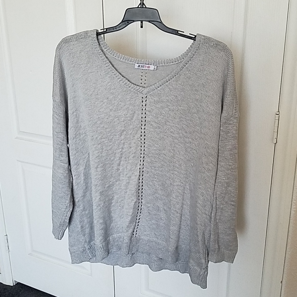 Justfab grey sweater